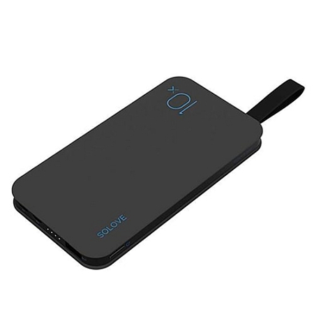 Внешний аккумулятор SOLOVE X8 Power Bank 10000 mAh Черный