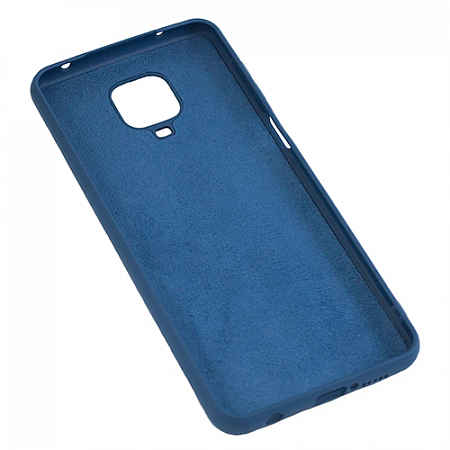 Накладка Silicone Case для Redmi Note 9 (Темно-синий)