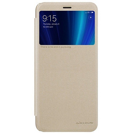 Книжка Nillkin Sparkle Redmi 6 Gold (с окном)