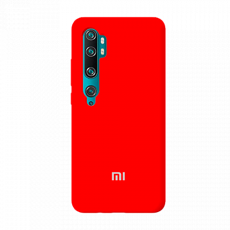 Накладка Silicone Case для Mi Note 10 (Красный)