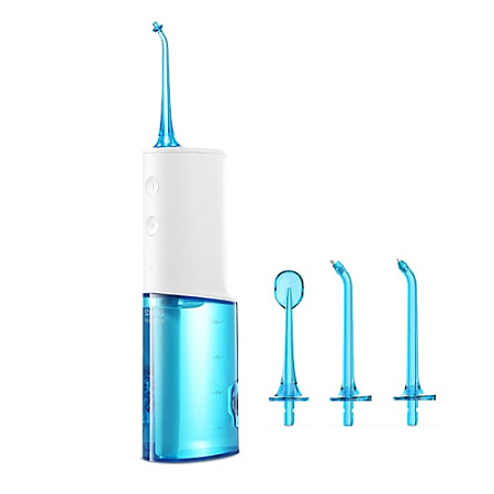 Беспроводной ирригатор Soocas W3 4 насадки Голубой
