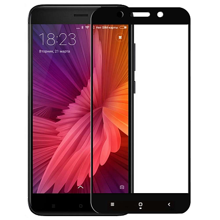 Защитное стекло Mi5X/  Mi A1 (Black)